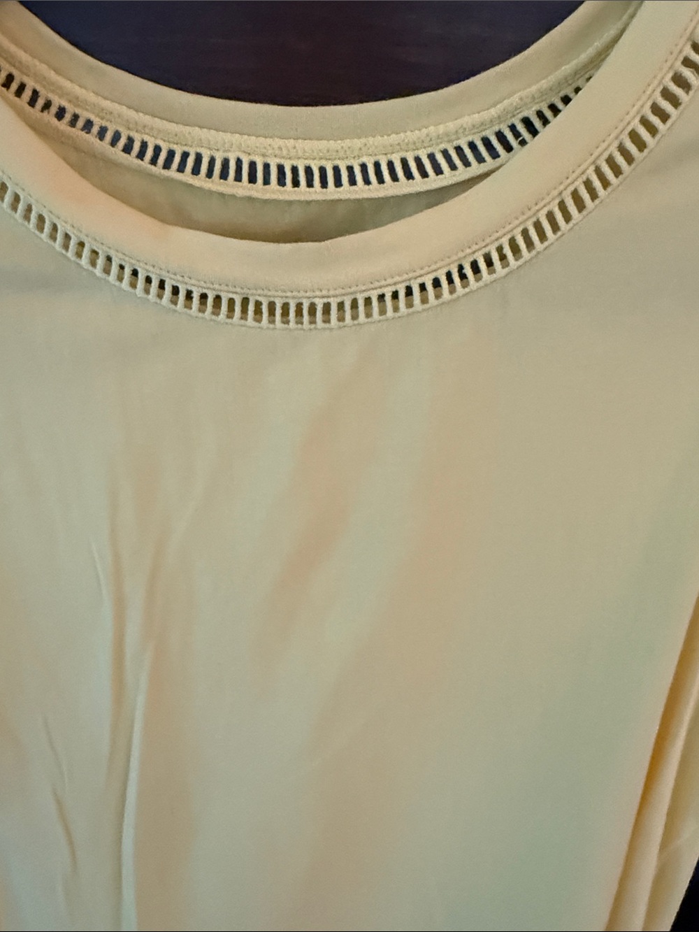 Lilly Pulitzer Yellow Lace-Trim Sleeveless Women's Top - Picture 4 of 7